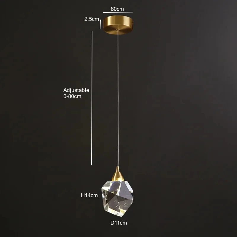 1 - 3 - 5 Nordic Led Crystal Ball Pendant - Lumen Attic