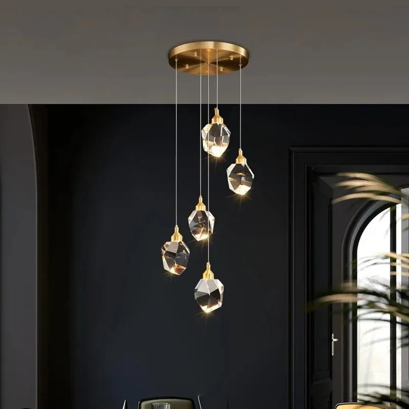 1 - 3 - 5 Nordic Led Crystal Ball Pendant - Lumen Attic