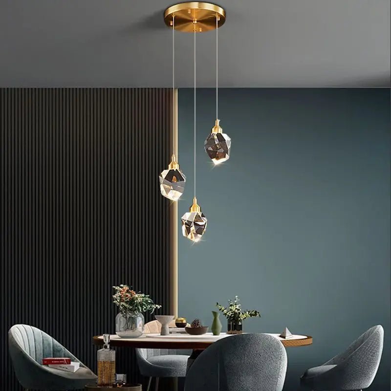 1 - 3 - 5 Nordic Led Crystal Ball Pendant - Lumen Attic