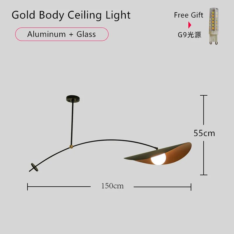 Acopolo Ceiling Lamp Sleek Modern - Lumen Attic