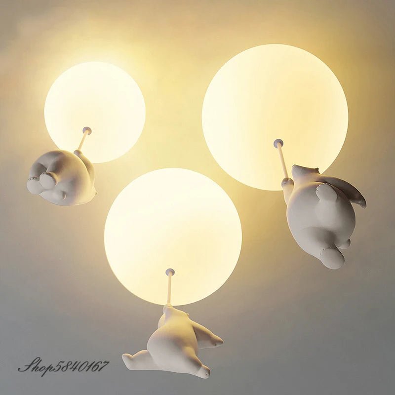 Adorable Modern Polar Bear Pendant Lights - Lumen Attic