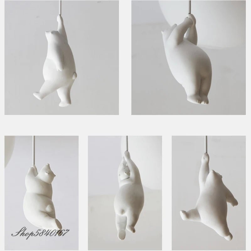 Adorable Modern Polar Bear Pendant Lights - Lumen Attic