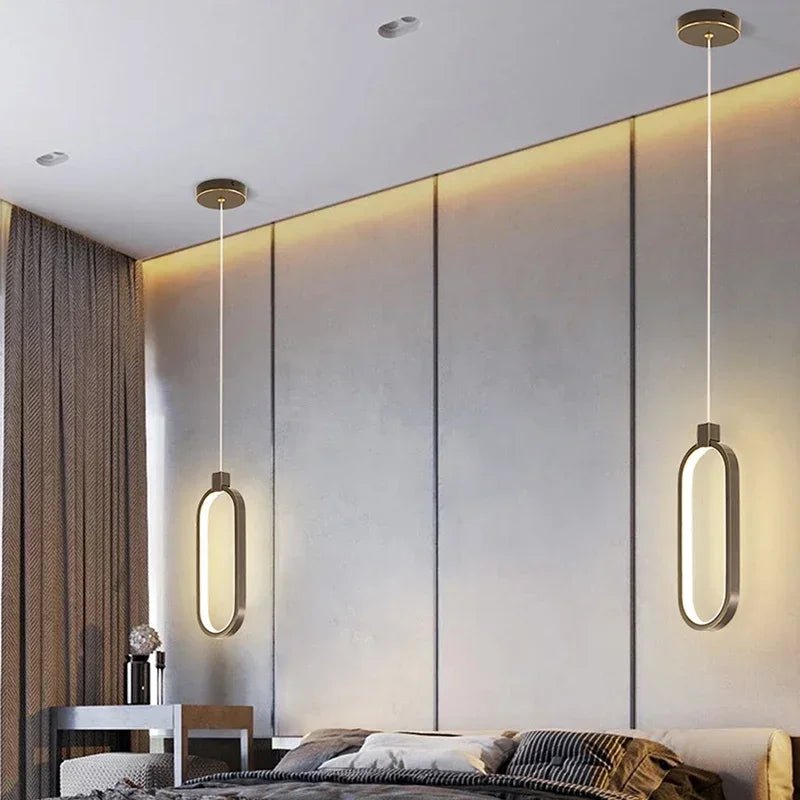 Aether Loop LED Pendant Light Modern Hanging Lamp - Lumen Attic