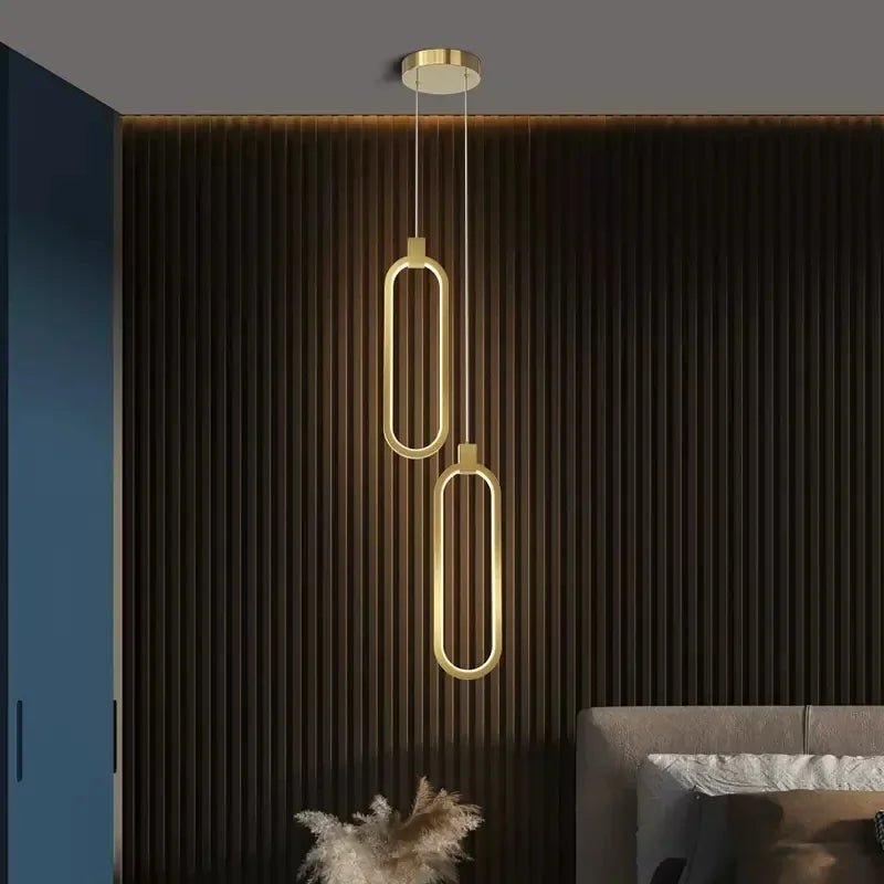 Aether Loop LED Pendant Light Modern Hanging Lamp - Lumen Attic