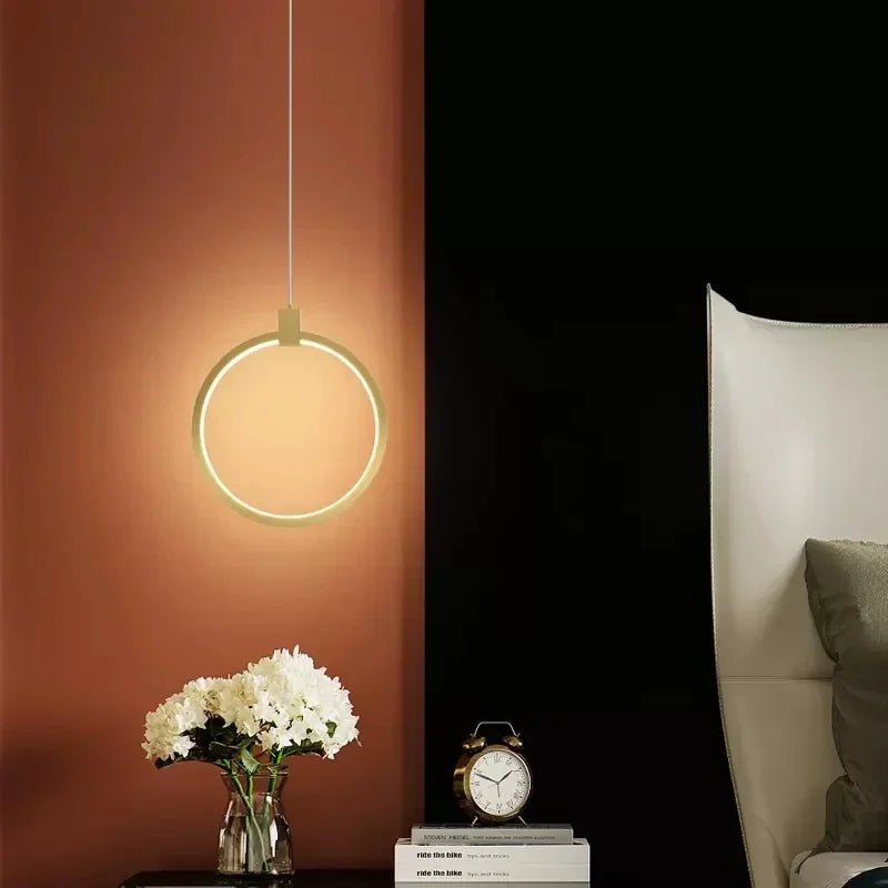 Aether Loop LED Pendant Light Modern Hanging Lamp - Lumen Attic