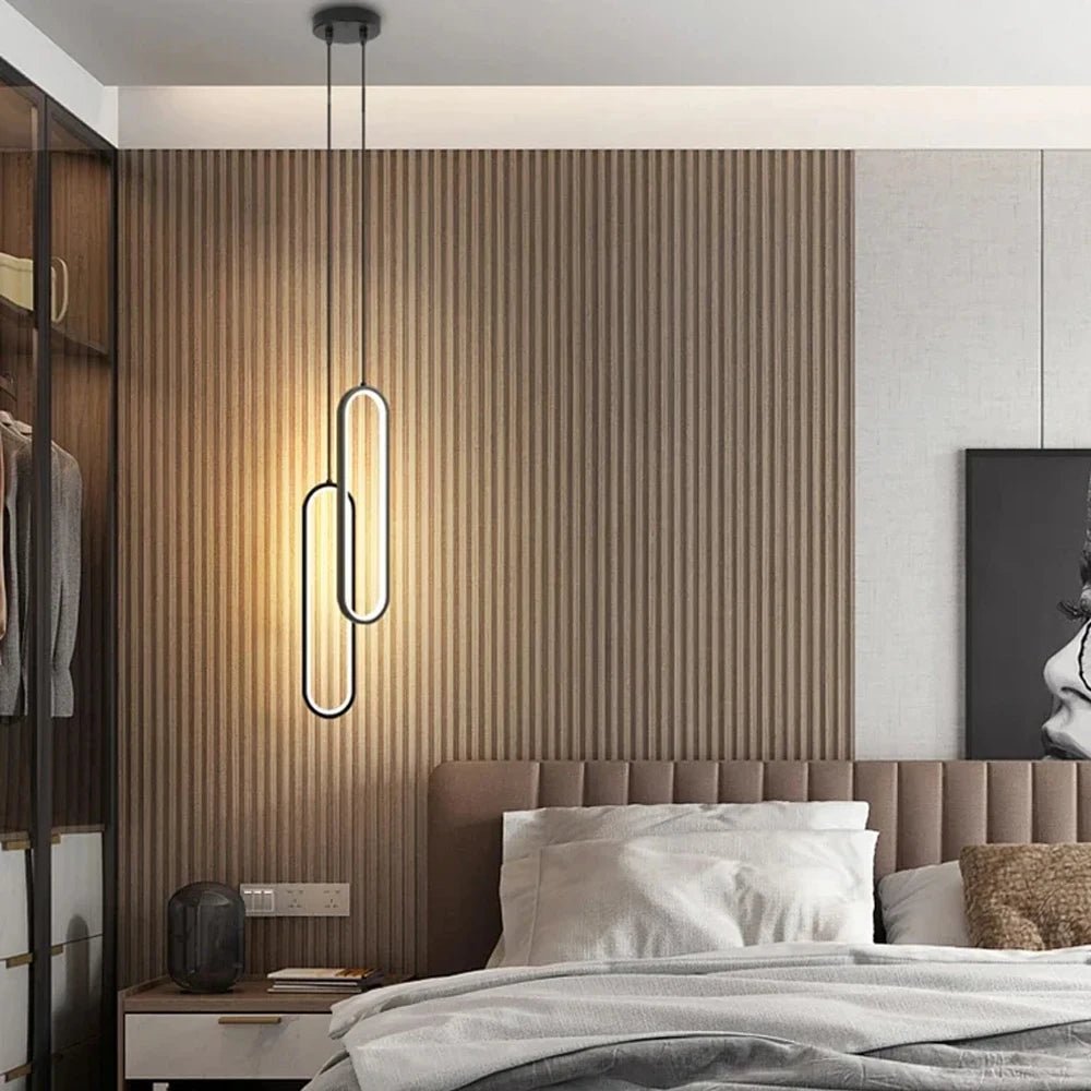 Aether Loop LED Pendant Light Modern Hanging Lamp - Lumen Attic