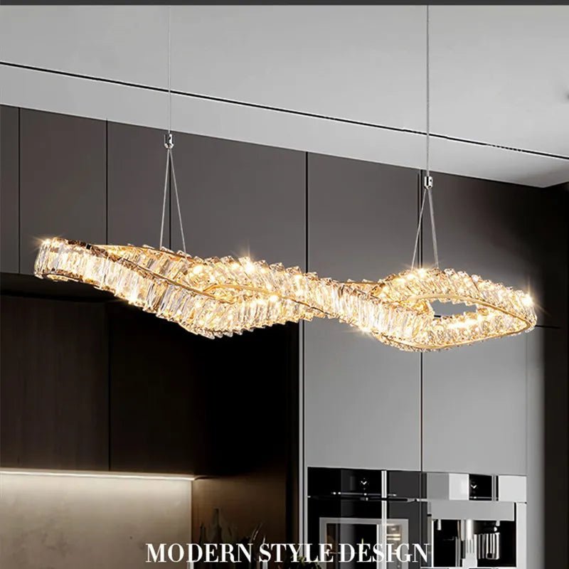 Aldogian Luxury K9 Crystal Pendant Light - Lumen Attic