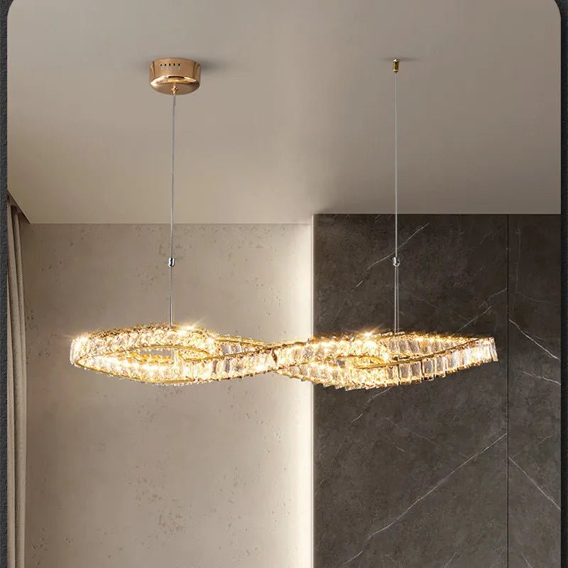 Aldogian Luxury K9 Crystal Pendant Light - Lumen Attic