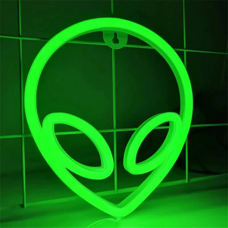 Alien and Space Neon Night Lights - Lumen Attic