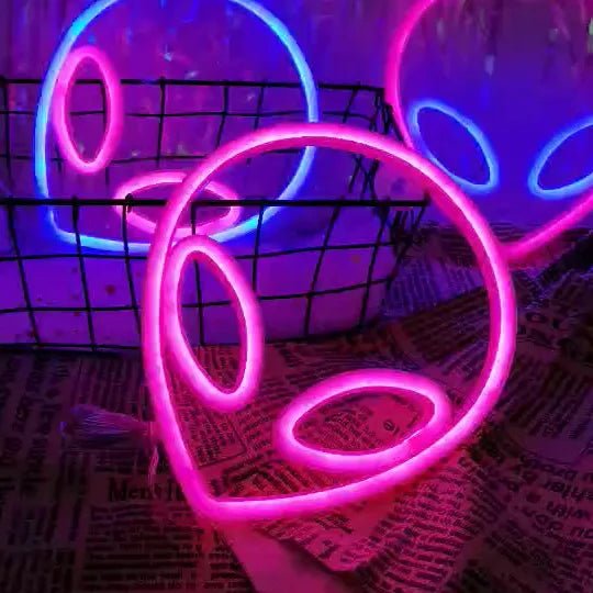 Alien and Space Neon Night Lights - Lumen Attic