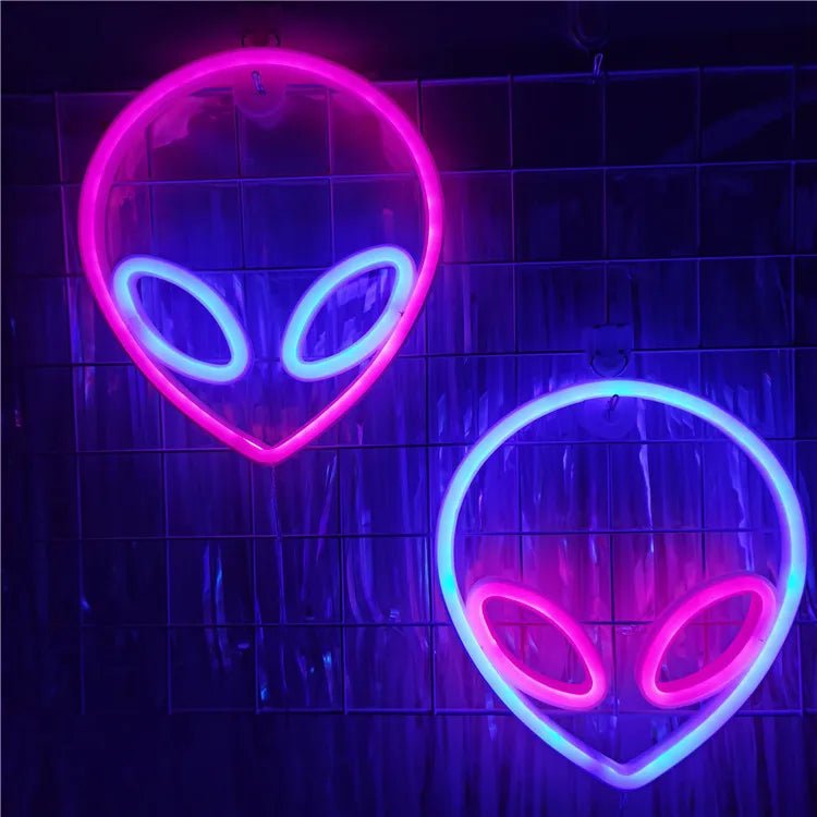 Alien and Space Neon Night Lights - Lumen Attic