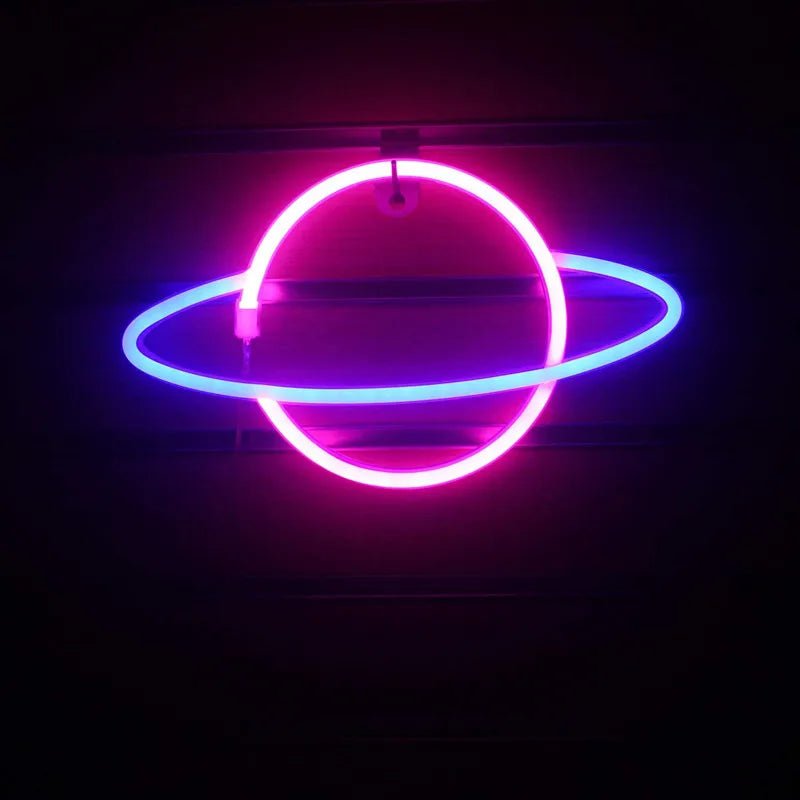 Alien and Space Neon Night Lights - Lumen Attic