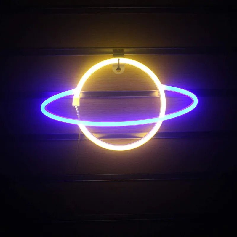 Alien and Space Neon Night Lights - Lumen Attic