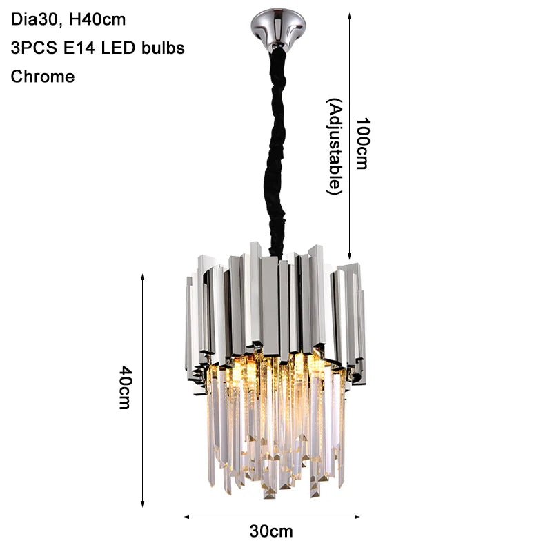 Altolana Luxury Gold Modern Crystal Chandelier - Lumen Attic