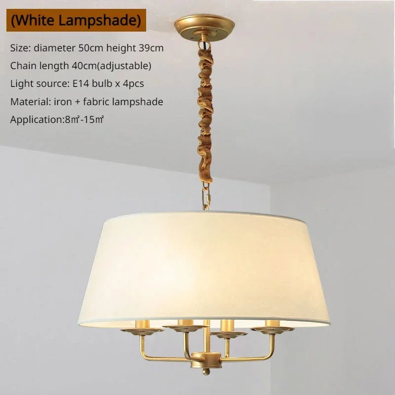 American Retro Living Room Pendant Light - Lumen Attic