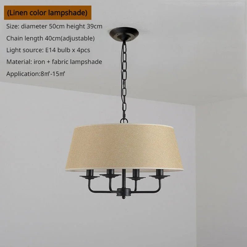 American Retro Living Room Pendant Light - Lumen Attic