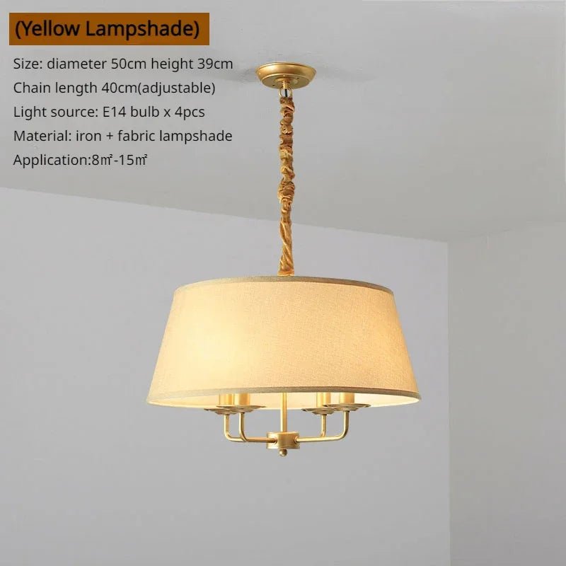 American Retro Living Room Pendant Light - Lumen Attic