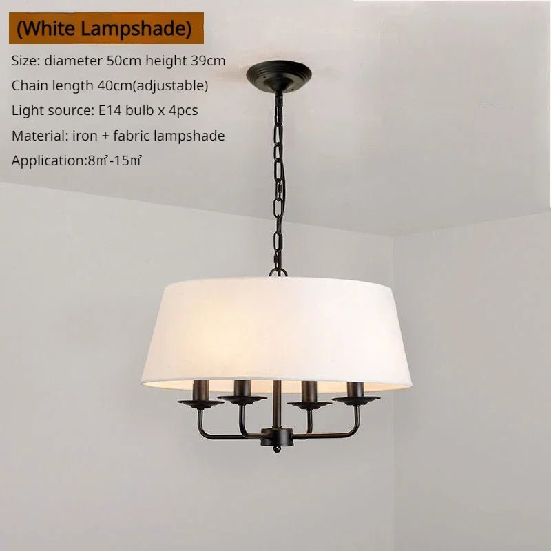 American Retro Living Room Pendant Light - Lumen Attic