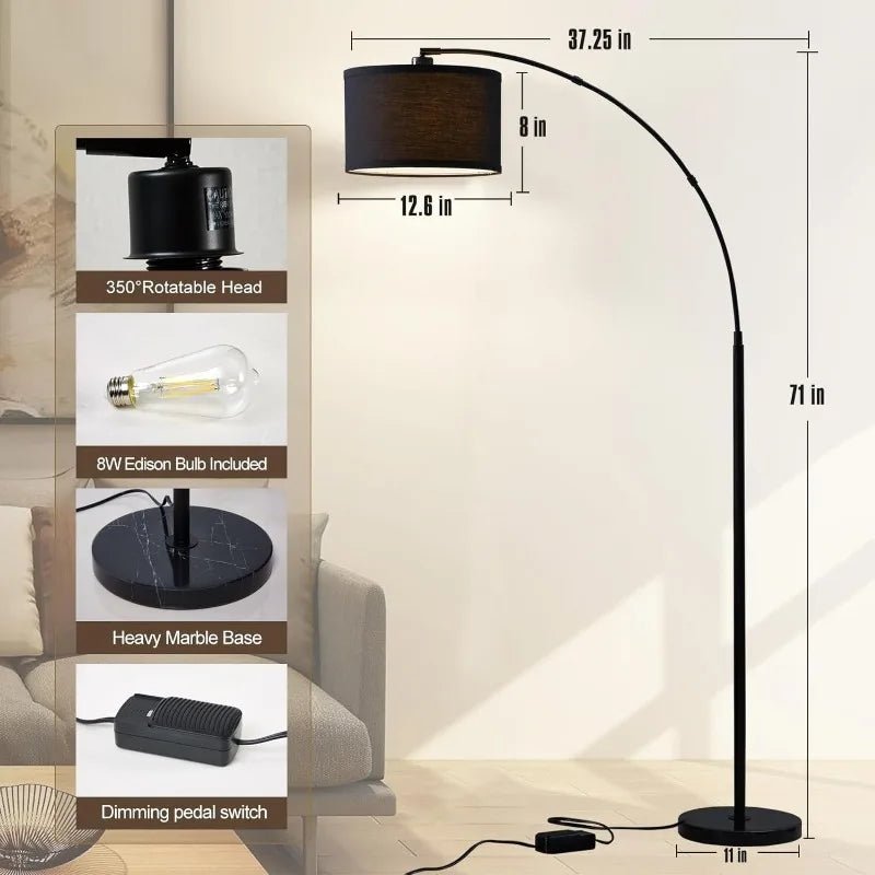 Arclite Arch Floor Lamp by LuminaVogue - Lumen Attic