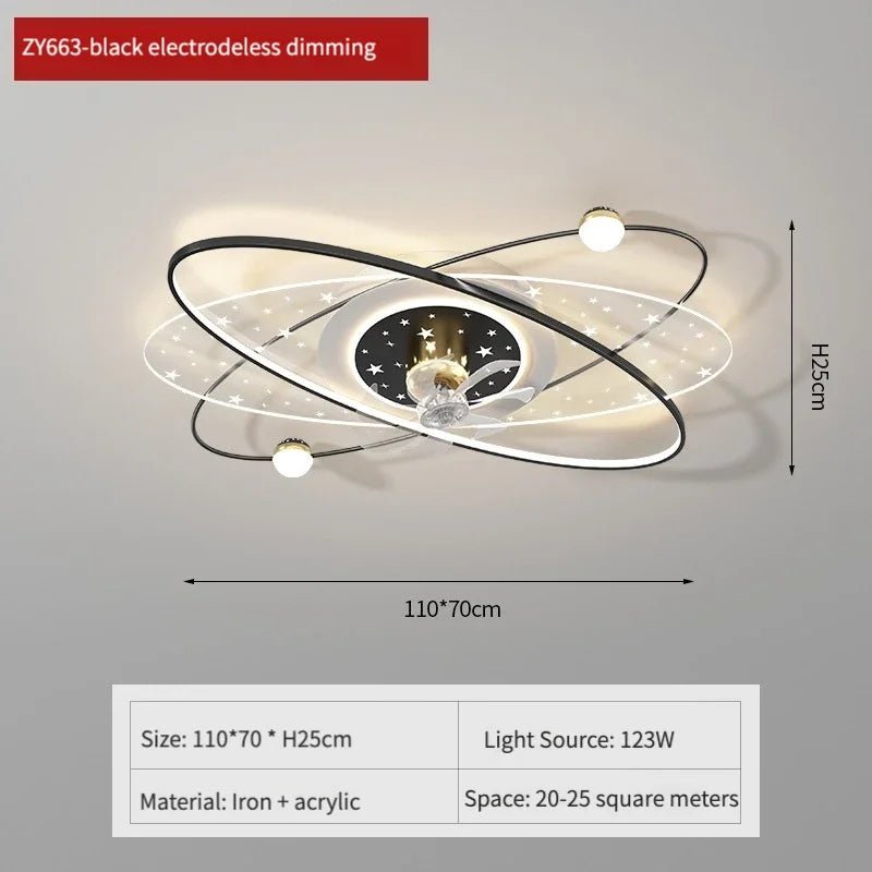 ArtFan Stellar Galaxy Ceiling Fan Light - Lumen Attic