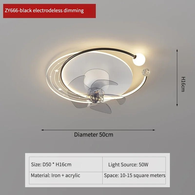 ArtFan Stellar Galaxy Ceiling Fan Light - Lumen Attic