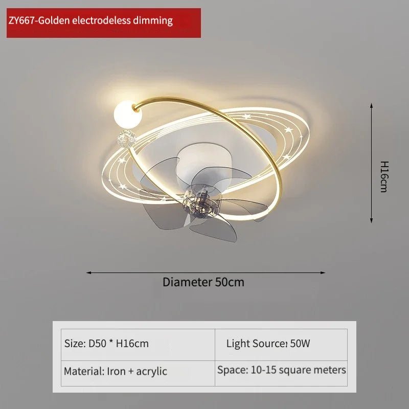 ArtFan Stellar Galaxy Ceiling Fan Light - Lumen Attic