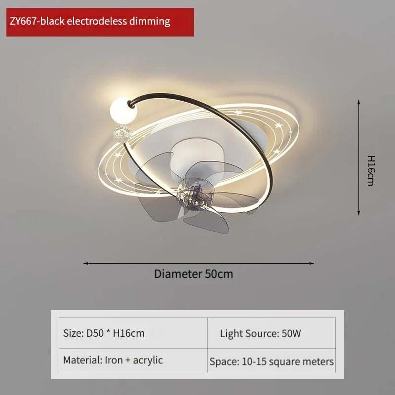 ArtFan Stellar Galaxy Ceiling Fan Light - Lumen Attic