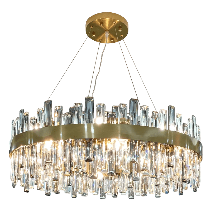 Aurelia Crystal Halo Chandelier Opulent LED - Lumen Attic