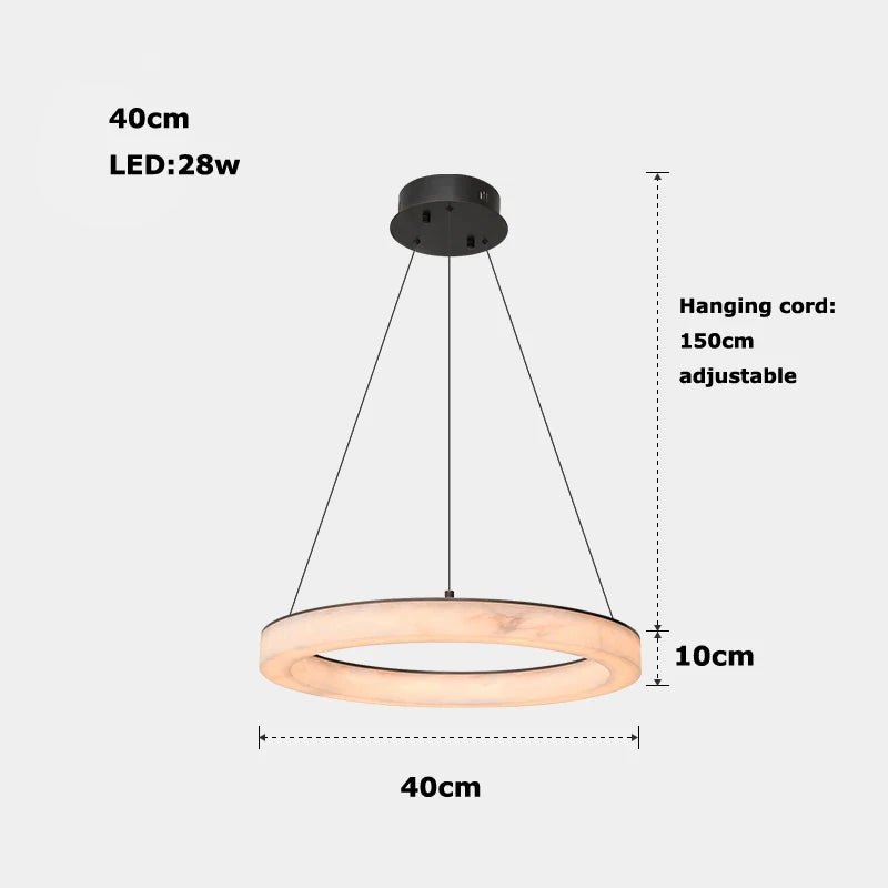 Bellezza Marble Dimmable LED Chandelier - Lumen Attic