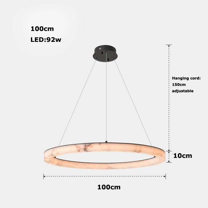 Bellezza Marble Dimmable LED Chandelier - Lumen Attic