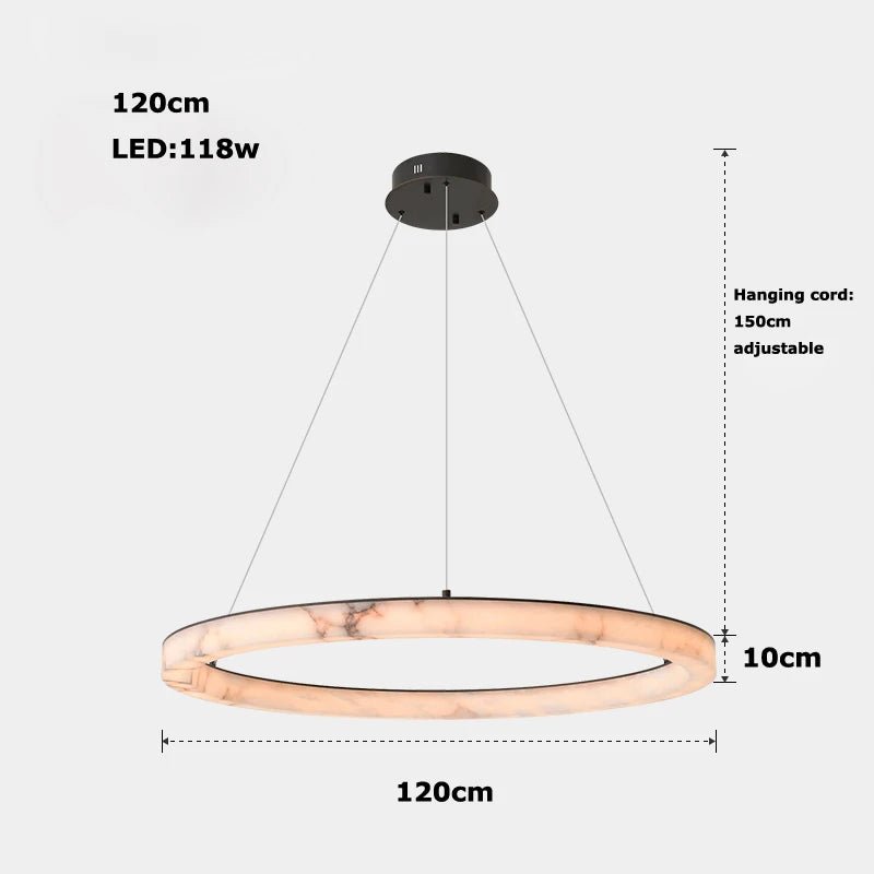 Bellezza Marble Dimmable LED Chandelier - Lumen Attic