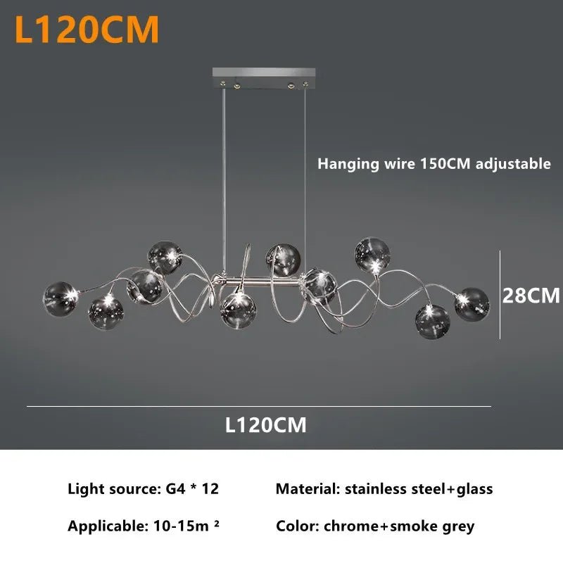 Boccia Mettalo Molecular LED Chandelier - Lumen Attic