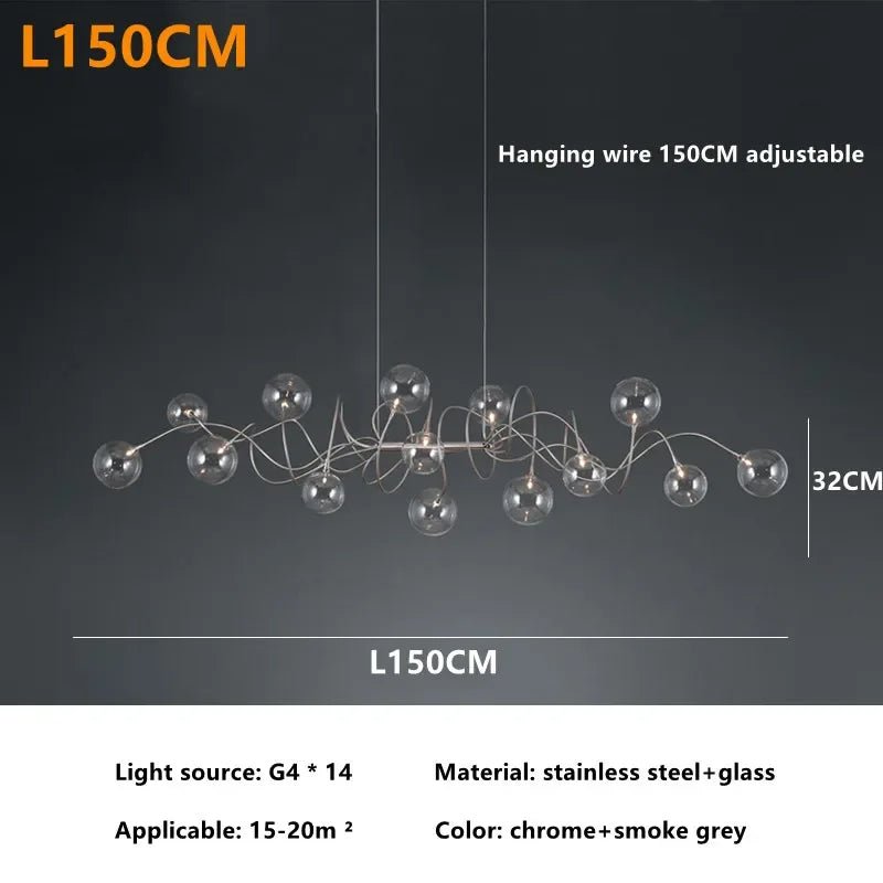 Boccia Mettalo Molecular LED Chandelier - Lumen Attic