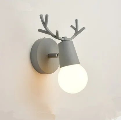 Colorful Antler Nordic Scone Wall Light - Lumen Attic