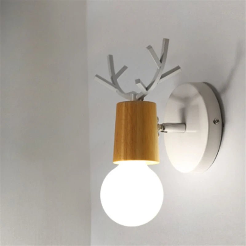 Colorful Antler Nordic Scone Wall Light - Lumen Attic