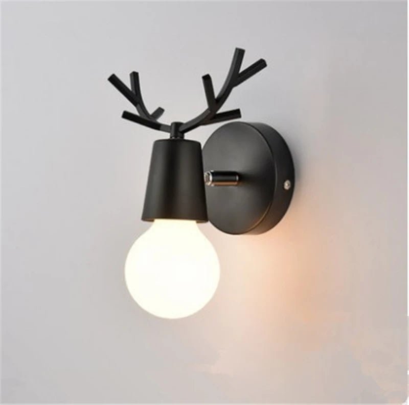 Colorful Antler Nordic Scone Wall Light - Lumen Attic