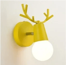 Colorful Antler Nordic Scone Wall Light - Lumen Attic