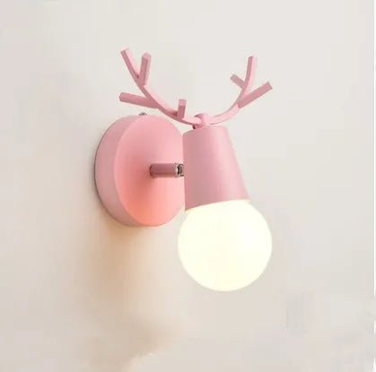 Colorful Antler Nordic Scone Wall Light - Lumen Attic