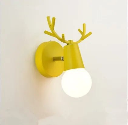 Colorful Antler Nordic Scone Wall Light - Lumen Attic