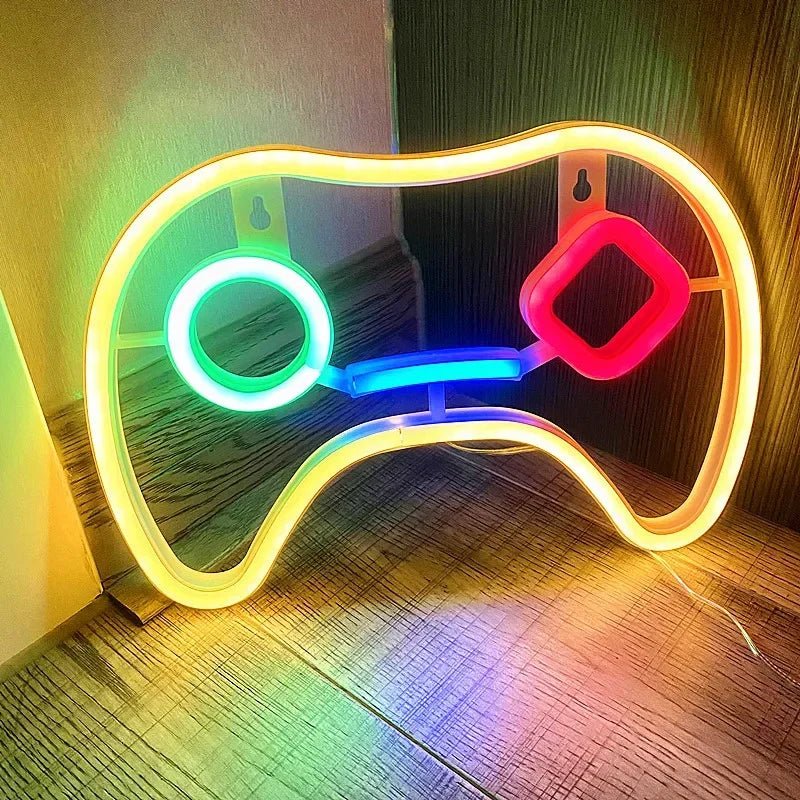 Controller Button Neon Signs - Lumen Attic