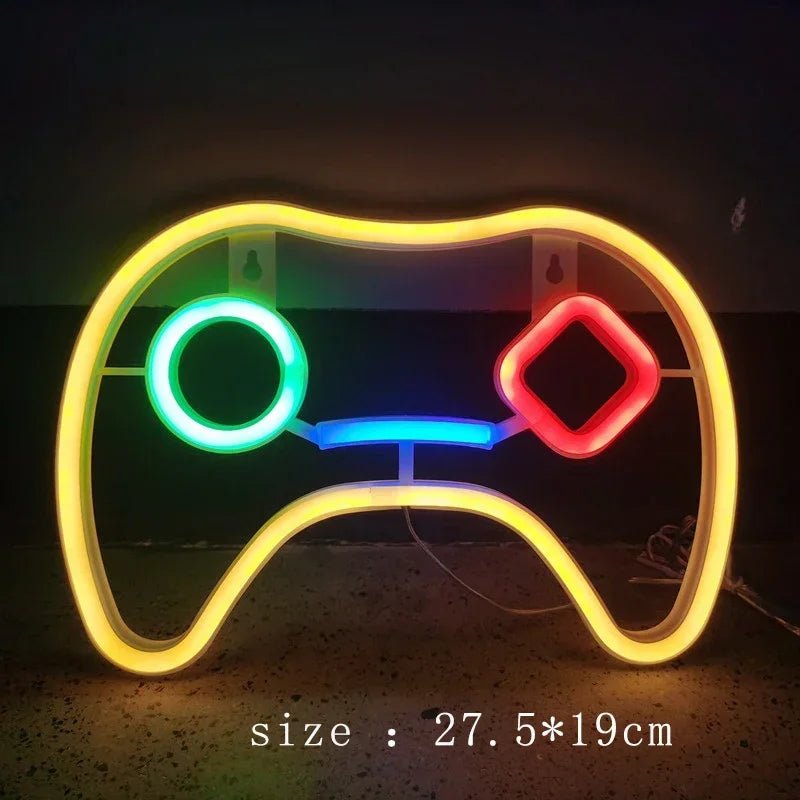 Controller Button Neon Signs - Lumen Attic