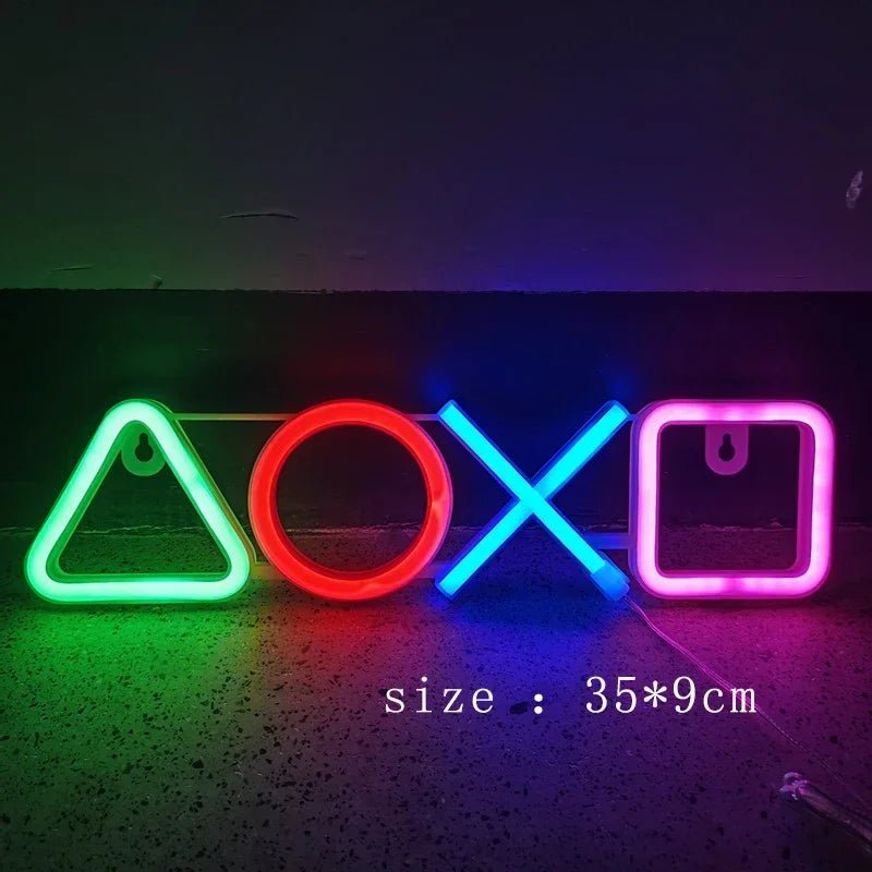 Controller Button Neon Signs - Lumen Attic