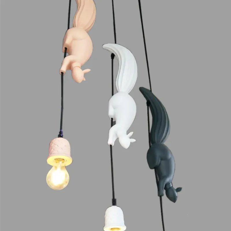 Creative Cute Colorful Squirrel Hanging Light - Lumen Attic