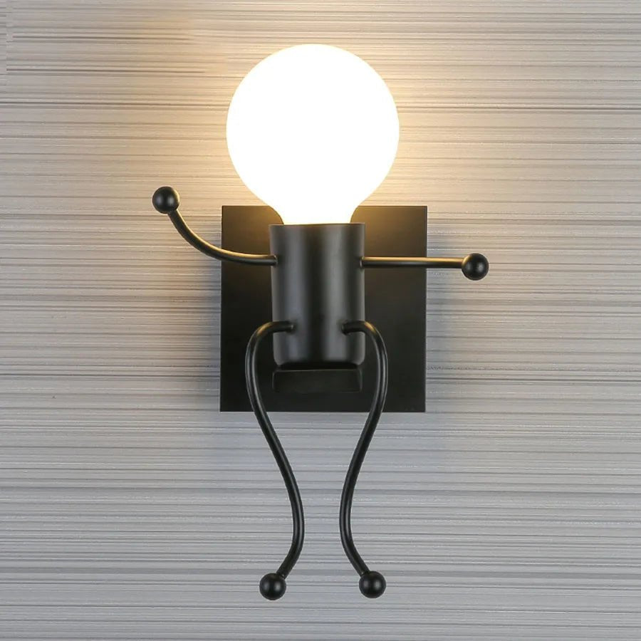 Creative Little Figurine on Swing Wall Sconces - Lumen Attic