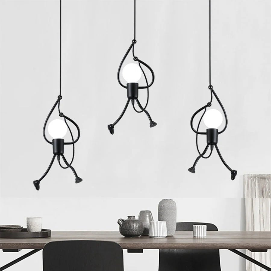 Creative Swinging Little Man Pendant Light - Lumen Attic