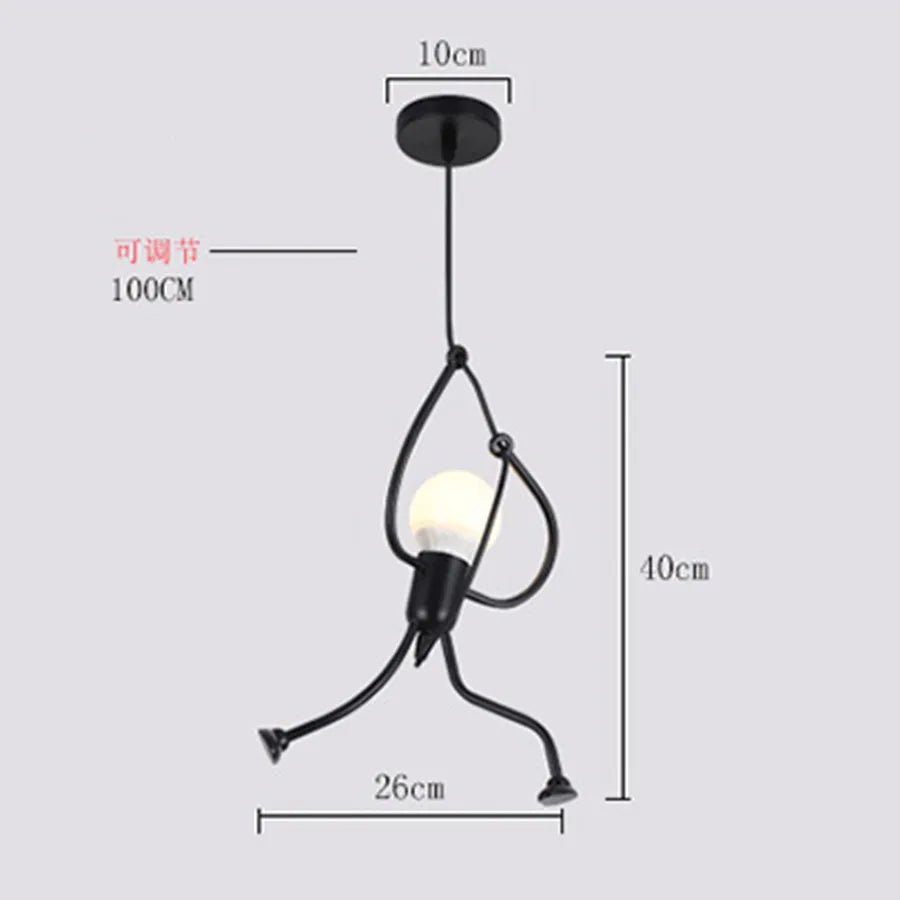 Creative Swinging Little Man Pendant Light - Lumen Attic