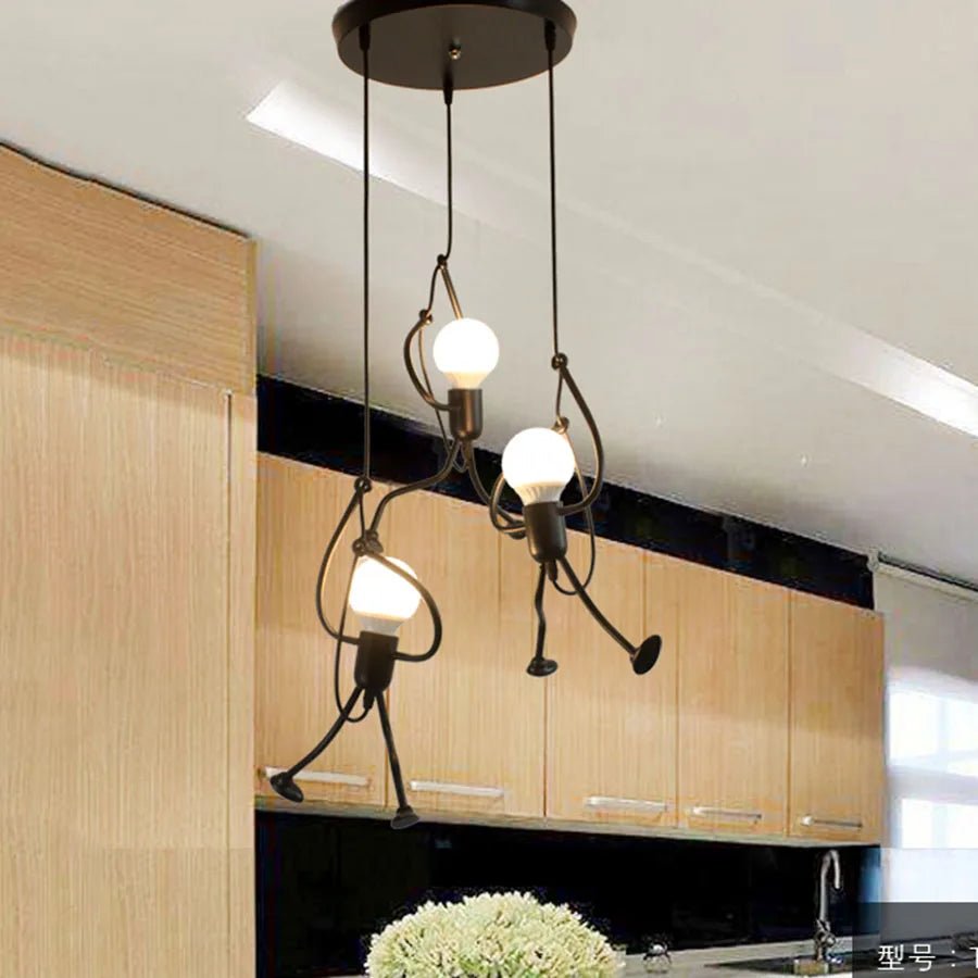 Creative Swinging Little Man Pendant Light - Lumen Attic