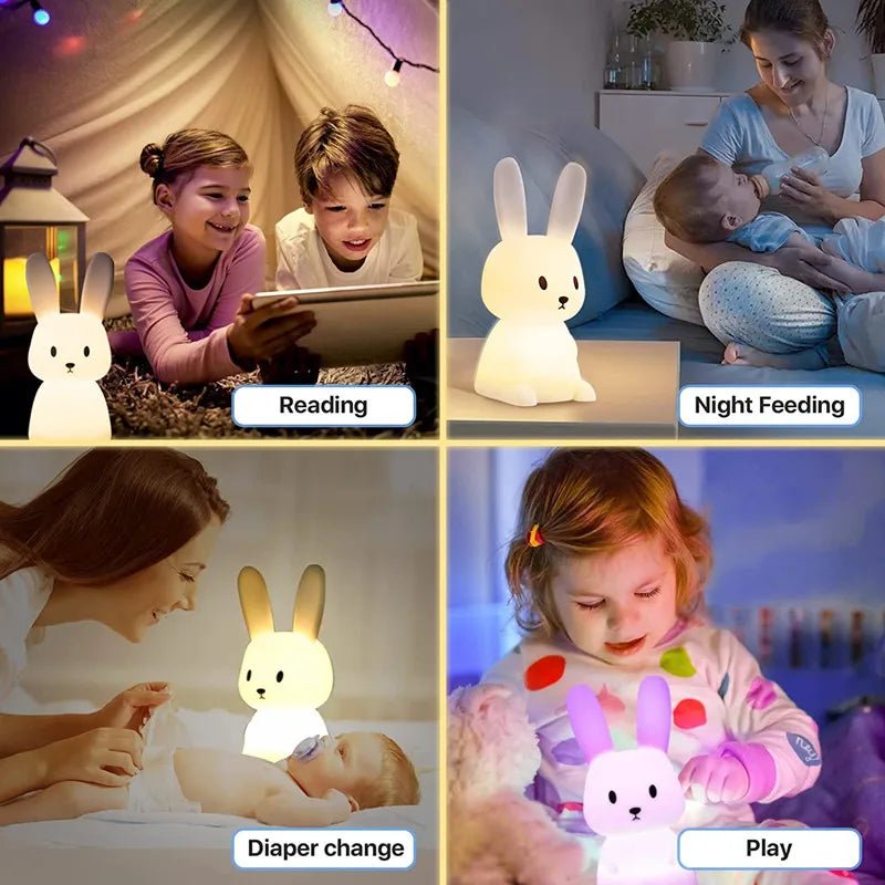 Cute Small Bunny Table Night Light - Lumen Attic