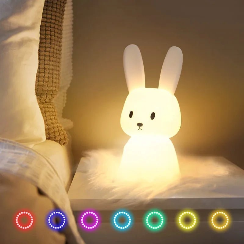 Cute Small Bunny Table Night Light - Lumen Attic