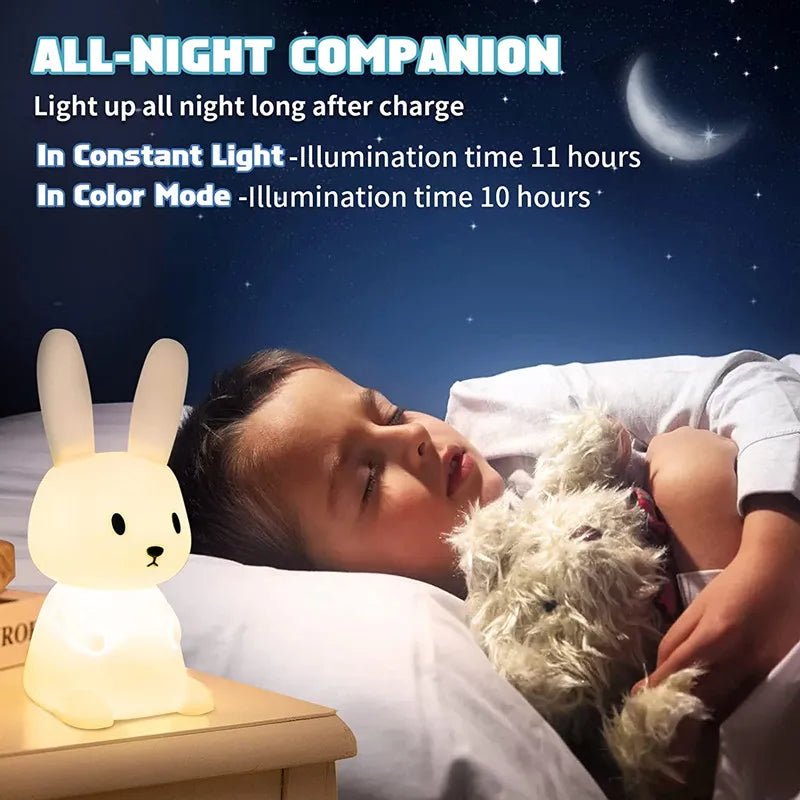 Cute Small Bunny Table Night Light - Lumen Attic